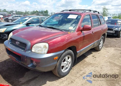 2004 Hyundai Santa Fe Gls/Lx z USA, uszkodzony, nr VIN KM8SC13E64U833616